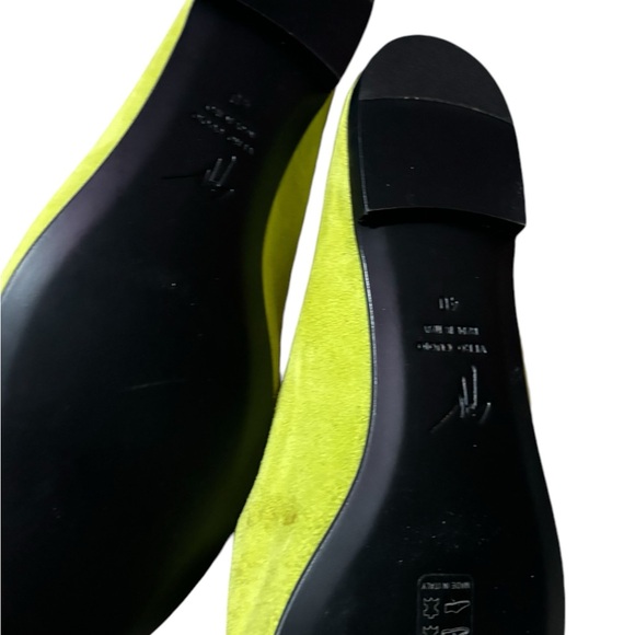 GIUSEPPE ZANOTTI  Designer Lime Green Tassel Loafer size 40 - Picture 3 of 4